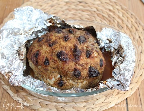 Затем фольгу открыть и дать мясу немного зарумяниться, примерно 15-20 минут. 