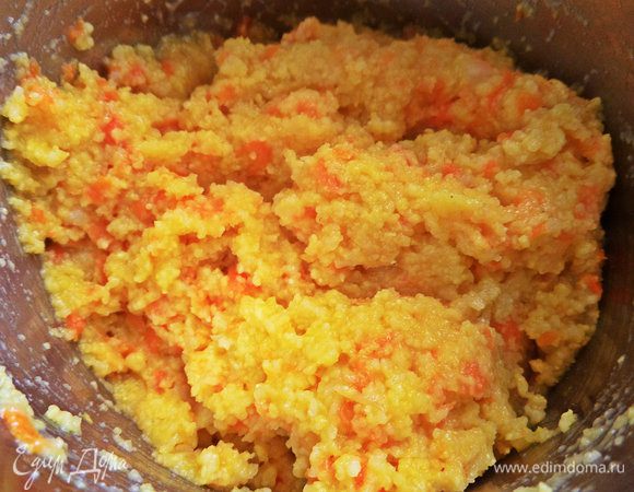 Варим до готовности. Автор варила сразу с консервированной кукурузой, я решила потом ее добавить, а вы смотрите сами.