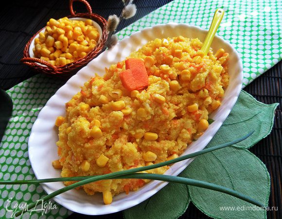 Раскладываем кашку по порциям или подаем на одном блюде.