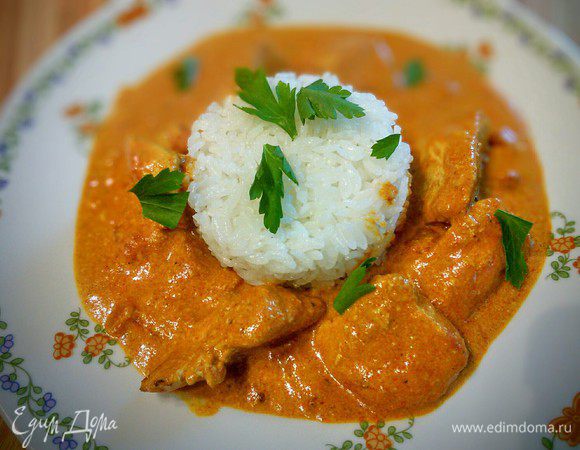 Блюдо готово. Идеально к нему подходит рис. Приятного аппетита!