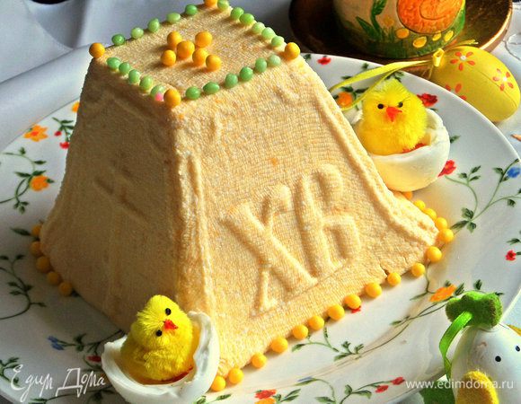 Нежная и гармоничная по вкусу получилась праздничная пасха!