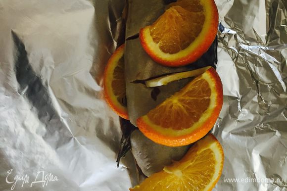 Рыба, запеченная с лимоном и апельсином в духовке. Пошаговый рецепт с фото | Кушать нет