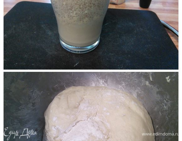 Дрожжи смешать с небольшим количеством теплого молока, оставить на 10-15 минут до активации дрожжей и образования типичной "шапочки". Смешать просеянную муку с солью и сахаром. Добавить остальное молоко и воду (чуть теплые), оливковое масло и дрожжевую смесь и замесить тесто. Миску накрыть пленкой и поставить в теплую духовку на 1-1,5 часа на расстойку. 
