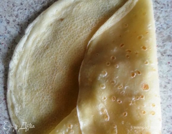 Блин сложить конвертиком.