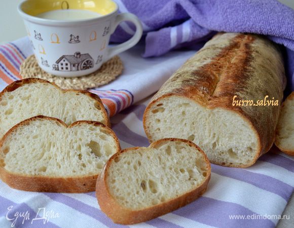 Вкуснейший хлеб с хрустящей корочкой! 