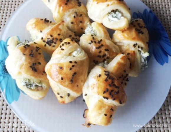 Вот такие мини круассаны получаются.