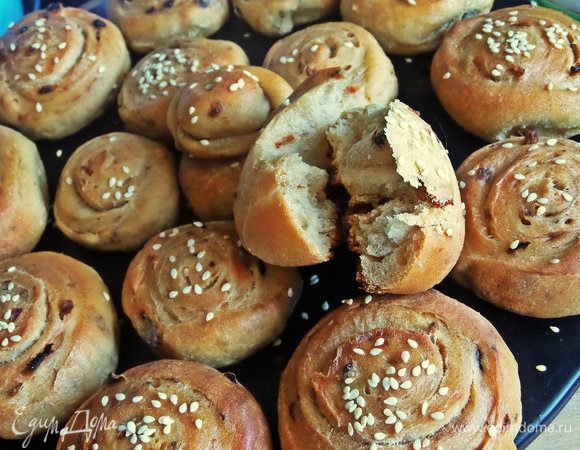 Плюшки небольшие, мужчинам на 2 укуса, но для пикника самое то!