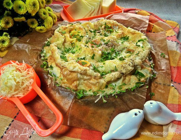 Можно припорошить рубленой зеленью.