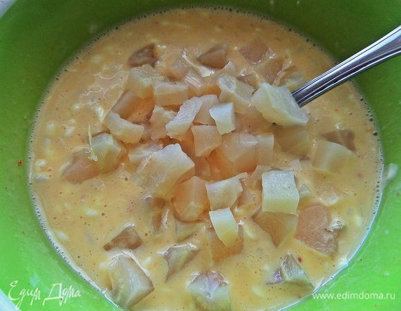 Цветную капусту. Брала прямо замороженную, нарезанную кубиками.