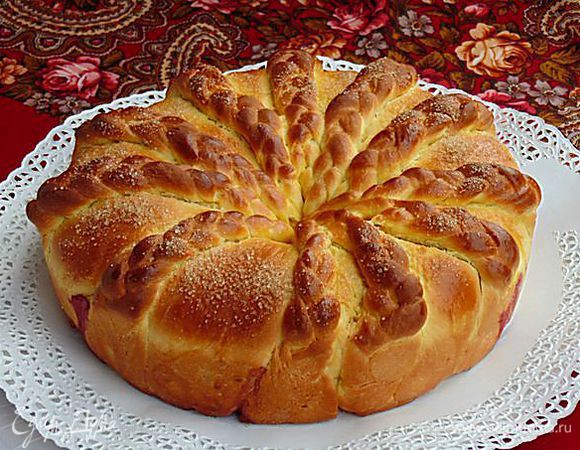 А еще этот пирог я плела вот так!