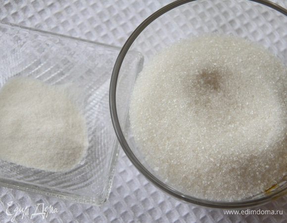 120 г сахара смешать с 1/3 пакетика желирующего вещества 3:1 (примерно 8 г).