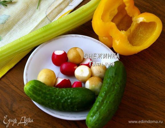 Остальные овощи моем.