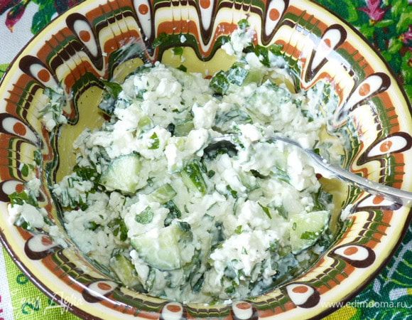 Добавить творог (я беру домашний, нежный, однородной текстуры), майонез. Перемешать.