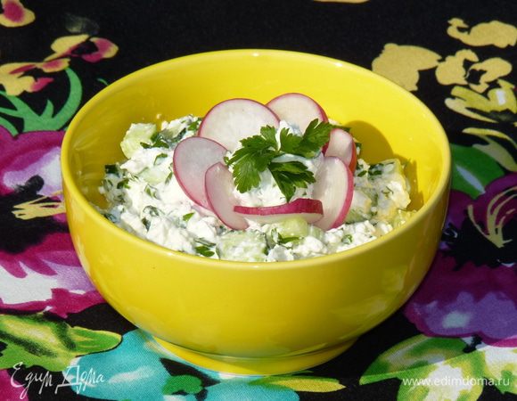 Украсить редисом. Готово! Приятного аппетита!!!