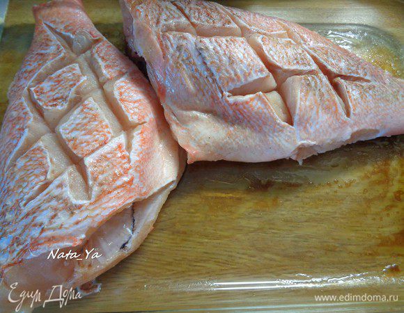 Выложить окуня в форму.