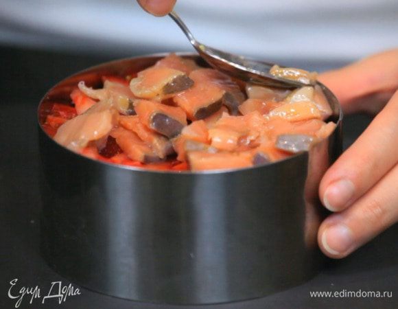 Завершающий слой — рыба.