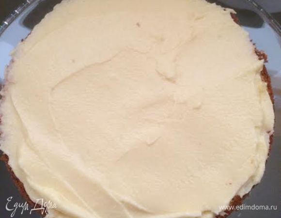 Выложить половину кремя и разровнять.