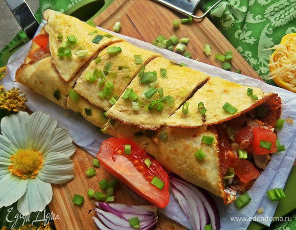 Для удобства нарезать на 4 части.