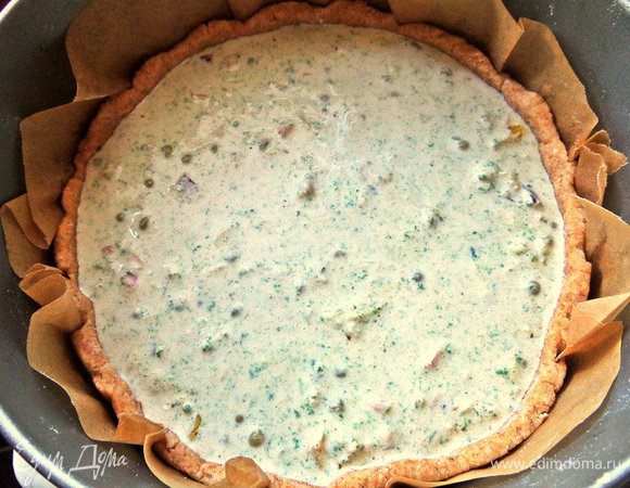 У меня начинка заполнила всю корзинку почти до краев.