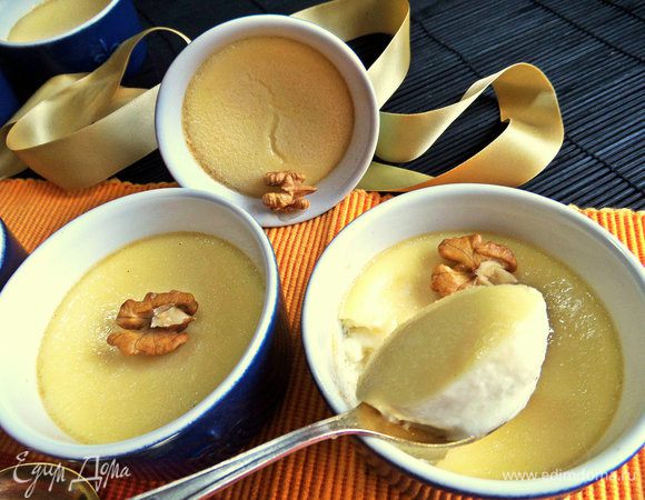 При запекании на поверхности образуется тоненькая желтая корочка, а под ней нежное медовое лакомство!