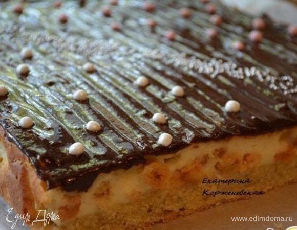 Украсить по желанию.
Нарезать и можно подавать к чаю или кофе.
Приятного аппетита!