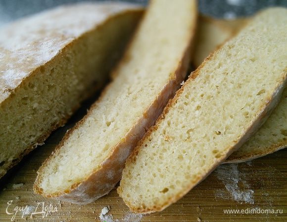 Я резала хлеб еще теплым :) 