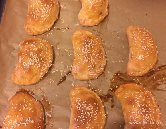 Вторую партию я присыпала кунжутом.