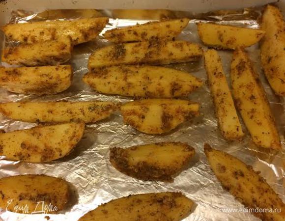 Выложить дольки на противень.