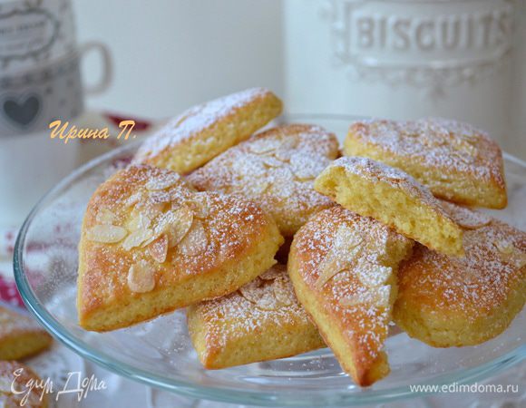 Готовое печенье остудить и присыпать сахарной пудрой! Приятного чаепития!
