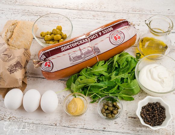 Для приготовления бутербродов нам понадобятся следующие ингредиенты.