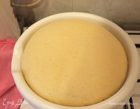 Тесто должно увеличиться в 2 раза.
