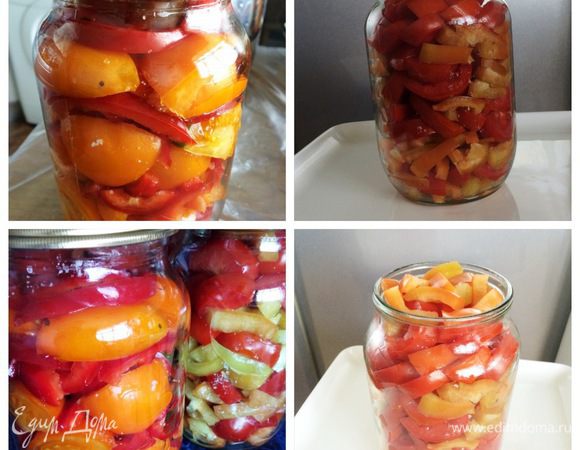 Зимой, открыв такую баночку, приправив маслом, добавить лук и подаем к мясу, к любому гарниру. Кроме того, в этот салат я добавляю печеные баклажаны, тоже очень вкусно. 
Буду рада, если кому пригодится такой незатейливый рецепт.
Приятного аппетита!
