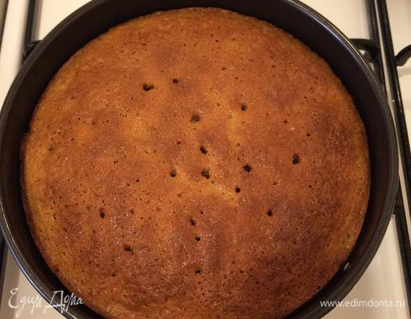 Выпекать 45 — 50 минут до «сухой спички».