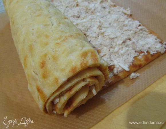  Так же, когда он закончится, приложить третий и свернуть до конца..