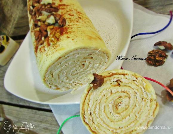 Украсить грецкими орехами или по своему вкусу.