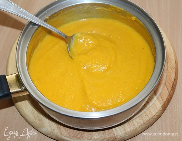 Пюрируем блендером.