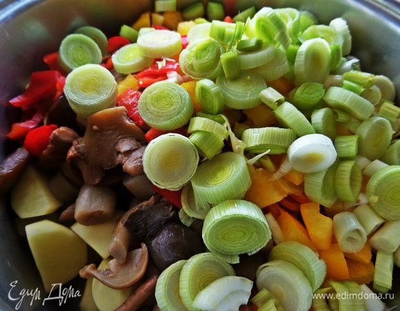 Лук-порей тоже.