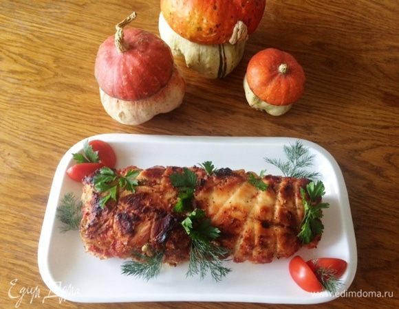 Хочу поблагодарить Ниночку за отличный рецепт куриного рулета http://www.edimdoma.ru/retsepty/61090-zapechennyy-kurinyy-rulet-farshirovannyy-gribami-i-kuragoy-v-tomatno-medovom-souse.
Очень вкусный получился. Ниночка, спасибо!
Пока будет налажена функция отчетов к рецепту, решила в свой рецепт прикрепить.