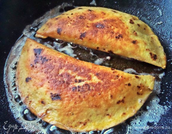 И с другой стороны — до хрустящего состояния.