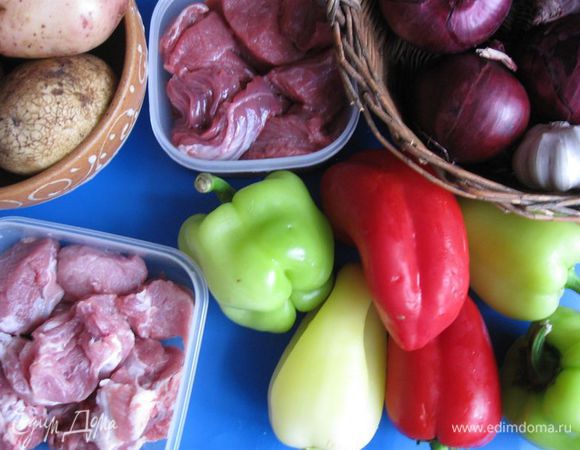 Приготовить все необходимое.  Перец помыть.