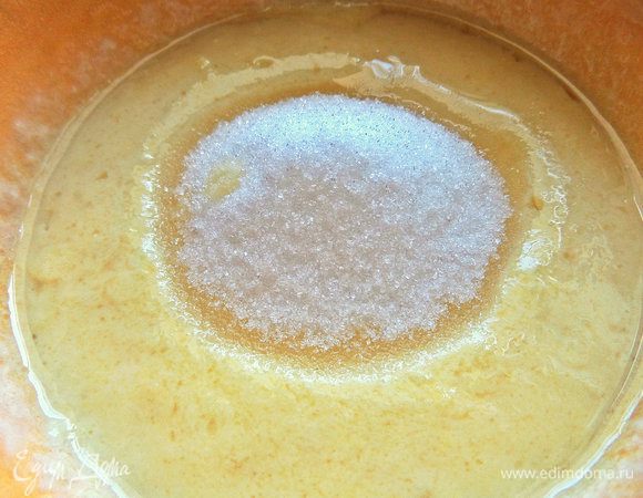 Добавить сахар.