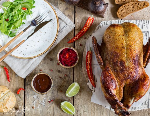 Достаньте противень из духовки.