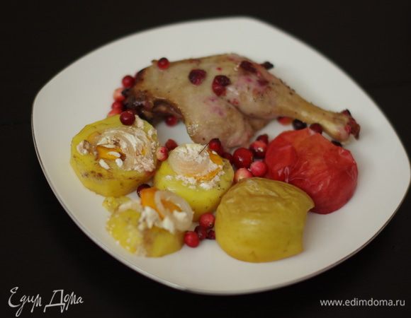 Наслаждаемся вкусным ужином, особенно приятно с глинтвейном :)