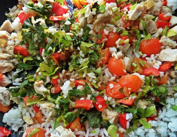 Добавить зелень.