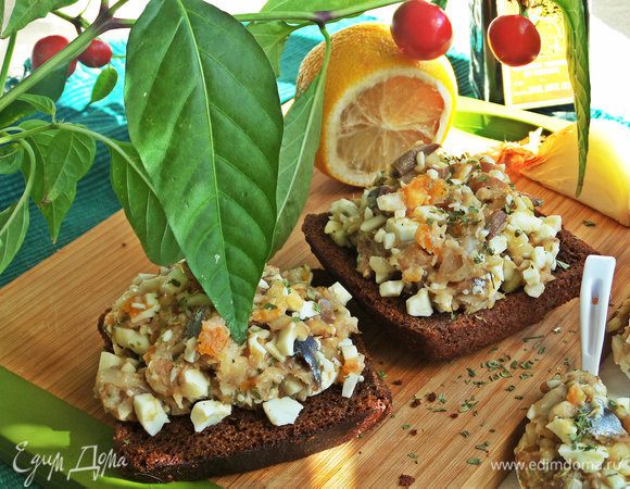 Очень вкусная, сытная получилась закусочка!