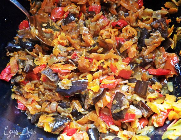 Вот такое рагу получается. При подаче посыпаем петрушкой.