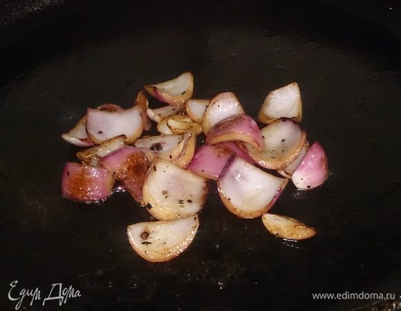 Обжариваем и запекаем до эффекта гриля.