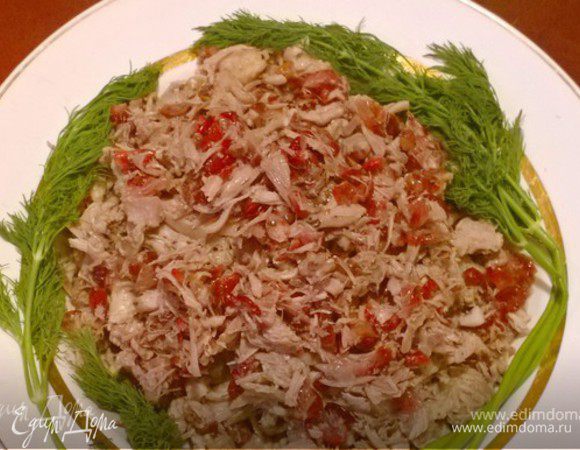 Получилась такая основа для заливного.