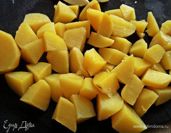 Разрезать на четверти.