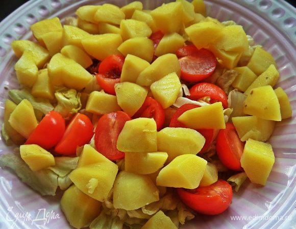 Переложить в общее блюдо.